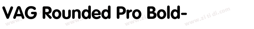 VAG Rounded Pro Bold字体转换